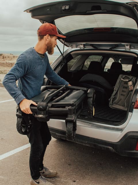 ヴィアクルーザー　折りたたんで車へ積載