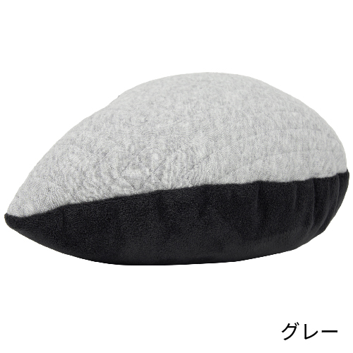 リバーシブルクッショングレー