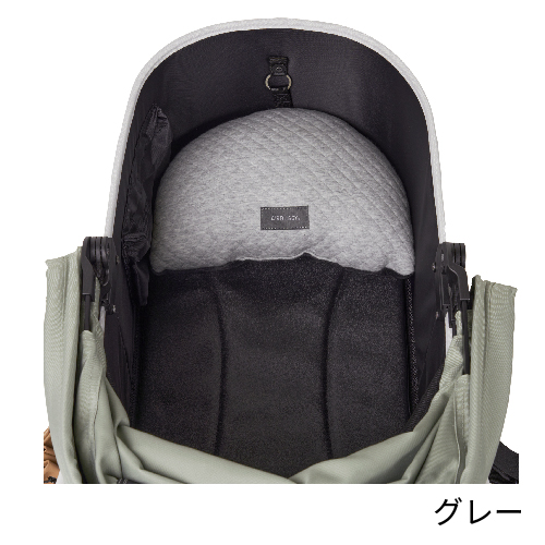 リバーシブルクッショングレー