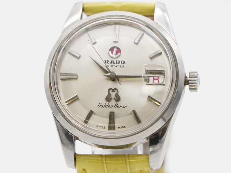 【 ラドー RADO 】 腕時計 11675/1 ゴールデンホース SS/革 自動巻 デイト 社外革ベルト メンズ 新着 00219-0