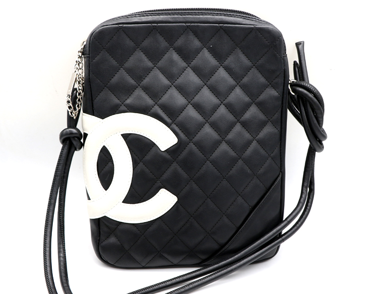 【 シャネル CHANEL 】 カンボンライン ラムスキン ショルダーバッグ ココマーク レディース 00710-0