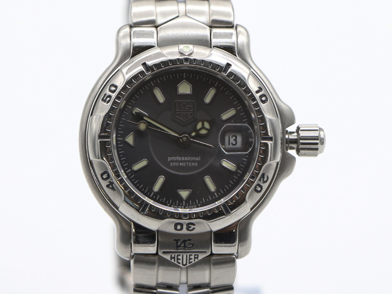 【 タグホイヤー TAG HEUER 】 腕時計 WH1312-K1 プロフェッショナル 200M SS クオーツ デイト レディース 箱・保 新着 01324-0