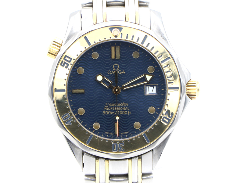 【 オメガ OMEGA 】 2362.80 シーマスター300 36mm K18/SS クォーツ デイト メンズ 新着 01871-0