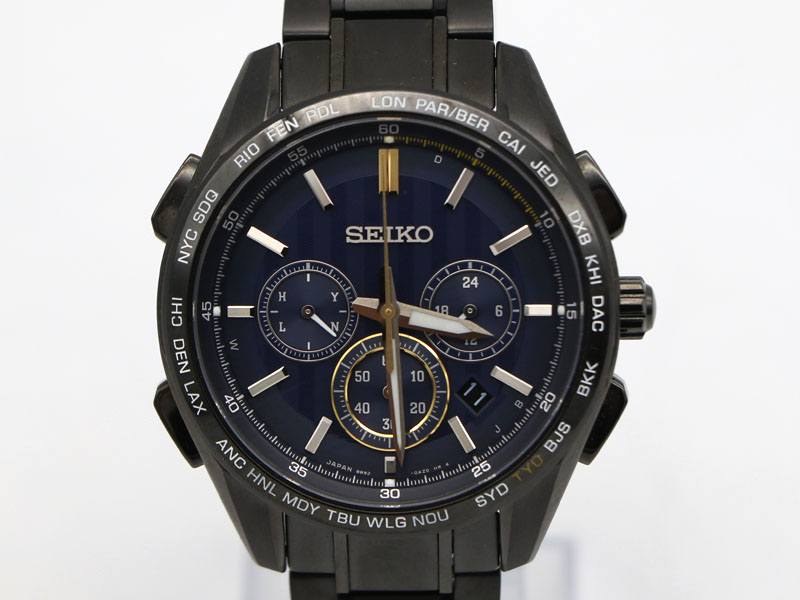 【 セイコー SEIKO 】 SAGA305 山縣亮太スペシャル限定 ブライツ ソーラー 電波時計 チタン デイト メンズ 新着 02276-0