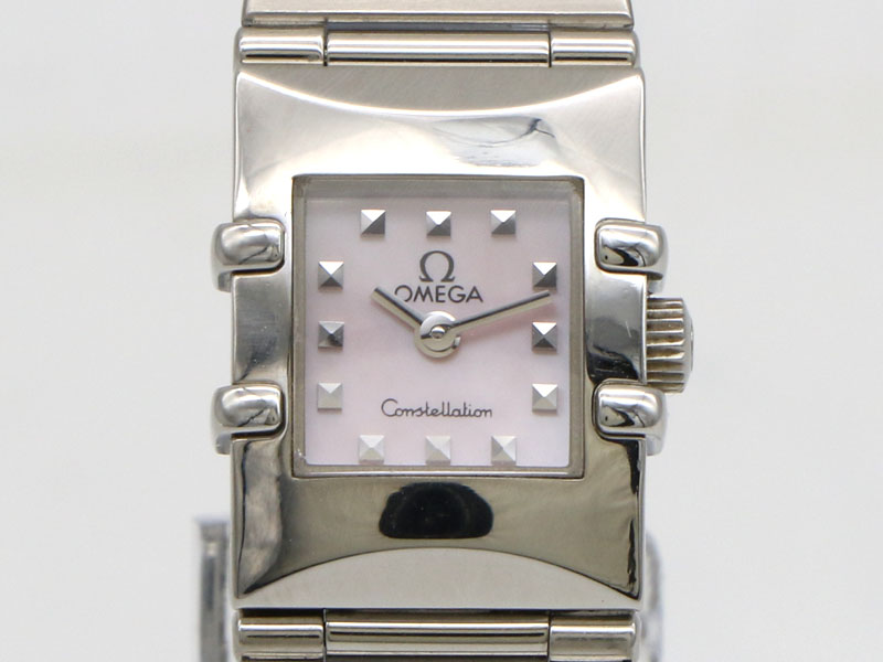 【 オメガ OMEGA 】 1531.73 コンステレーション カレ クアドラ SS ピンクシェル 15mm クォ―ツ レディース 新着 02863-0