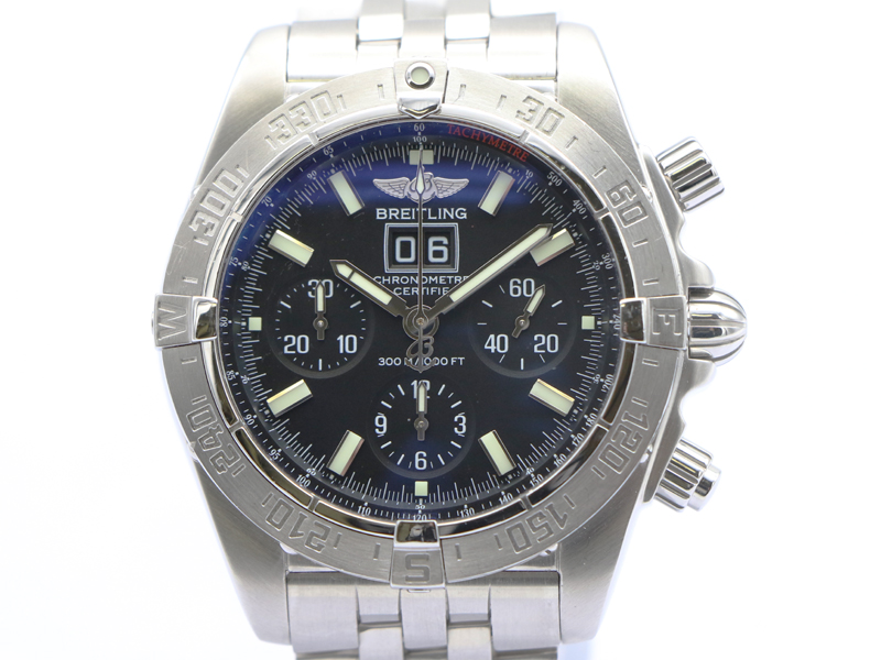 【 ブライトリング BREITLING 】 腕時計 A44359 クロノマット ブラックバード SS 自動巻 デイト メンズ 新着 70225-1
