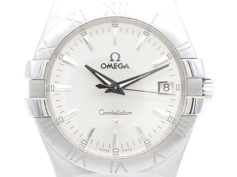 【 オメガ OMEGA 】 腕時計 123.10.35 コンステレーション SS デイト クォーツ シルバー文字盤 メンズ 箱 新着 70150-3