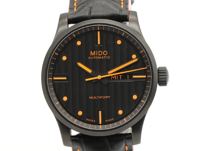 【 ミドー MIDO 】 腕時計 M005.430.36.051.80 マルチフォート 未使用 SS/革 オートマ 裏スケ デイデイト メンズ 保 箱 新着 70165-2