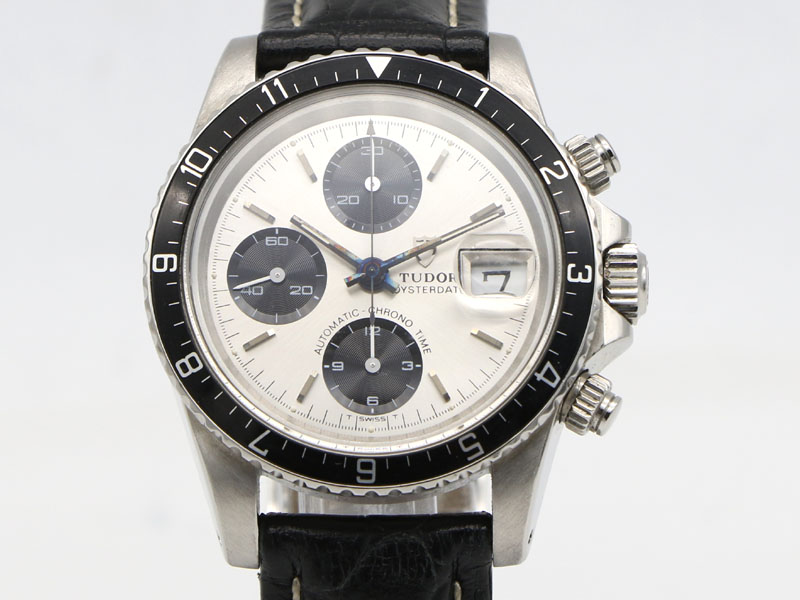 【 チューダー TUDOR 】 腕時計 79170 クロノタイム オイスターデイト クロノグラフ SS/革 自動巻 パンダ文字盤 メンズ 新着 40126-3