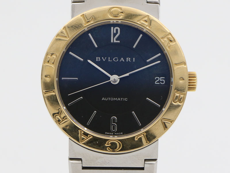 【 ブルガリ BVLGARI 】腕時計 BB33SGAUTO ブルガリブルガリ YG/SS 自動巻 デイト 黒文字盤 メンズ 新着 70273-1