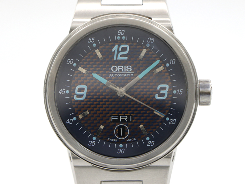 【 オリス ORIS 】 腕時計 ウィリアムズ 7560 F1 SS 自動巻 裏スケ デイデイト メンズ 新着 70391-4