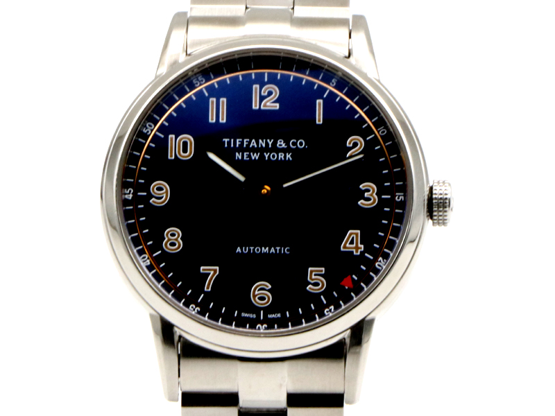 【 ティファニー TIFFANY＆Co 】 腕時計 CT60 34668337 ニューヨークミニット SS 自動巻 裏スケ 保 ユニセックス 新着 70435-2