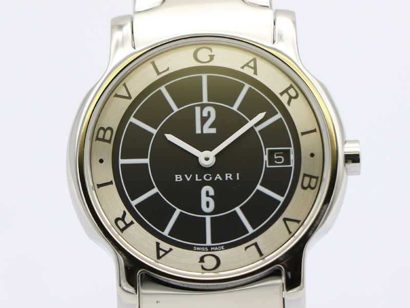 【 ブルガリ BVLGARI 】 腕時計 ST35S ソロテンポ 35mm SS デイト クォ―ツ メンズ 新着 76017-2