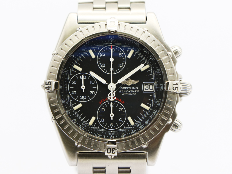【 ブライトリング BREITLING 】 腕時計 A13350 クロノマット ブラックバード SS 自動巻 デイト メンズ 新着 76020-1