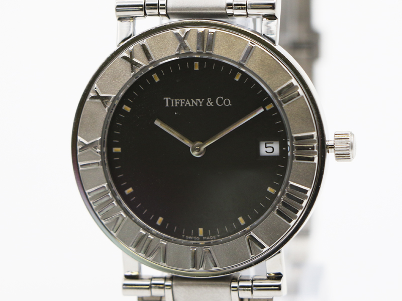 【 ティファニー TIFFANY＆Co 】 腕時計 13579865 アトラスドーム SS クォーツ デイト レディース 新着 76080-1