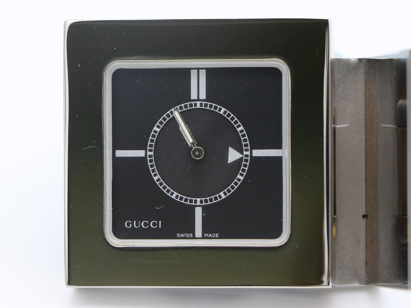 スタイリッシュシンプル グッチモノグラムトラベルクロックアラーム