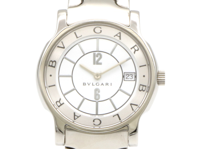 【 ブルガリ BVLGARI 】 腕時計 ST35S ソロテンポ 35mm SS デイト クォ―ツ メンズ 新着 00028-0