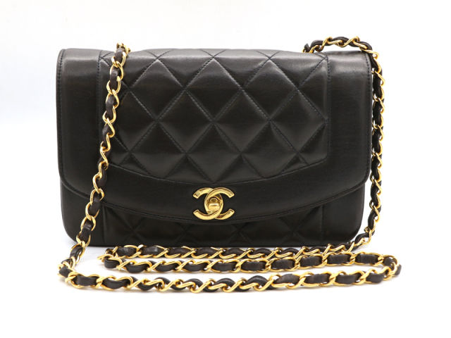 【 シャネル CHANEL 】 マトラッセ ラムスキン フラップ  チェーン ショルダーバッグ レディース 00708-0