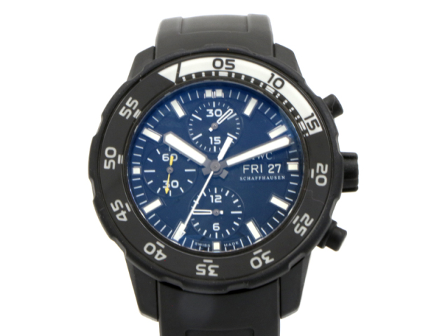 【 インターナショナルウォッチカンパニー IWC 】 IW376705 アクアタイマー SS/ラバー デイデイト 自動巻 メンズ 保 箱 新着 01036-0