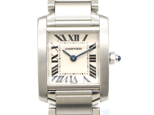 【 カルティエ Cartier 】 腕時計 W51008Q3 タンクフランセーズSM SS クォーツ レディース 新着 01066-0