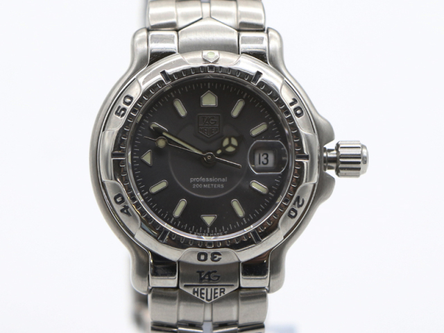【 タグホイヤー TAG HEUER 】 腕時計 WH1312-K1 プロフェッショナル 200M SS クオーツ デイト レディース 箱・保 新着 01324-0