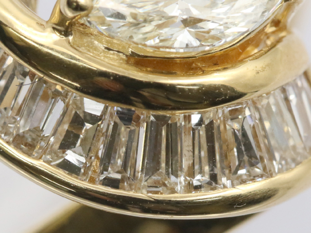 ダイヤ、１８K、指輪 イエローゴールド K18YG 】 指輪 リング ダイヤモンド0.40ct