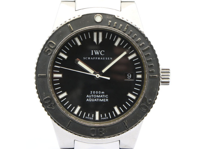 【 インターナショナルウォッチカンパニー IWC 】 腕時計 IW353602 GSTアクアタイマー SS デイト 自動巻 メンズ 新着 01539-0