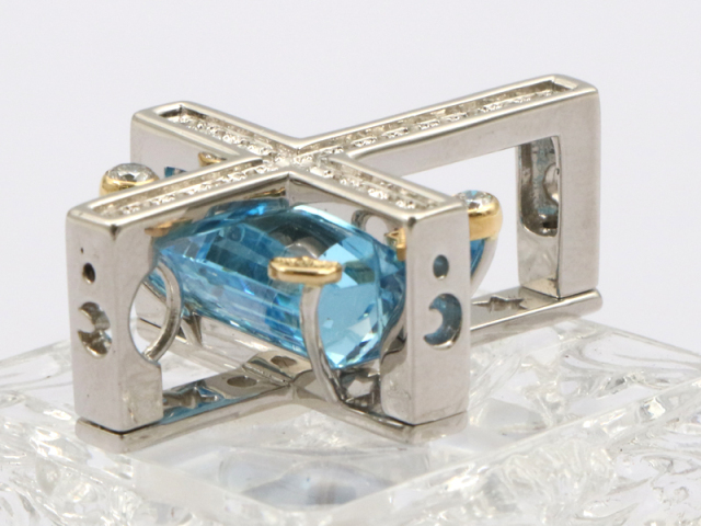 PT900 / K18YG 】 ペントップ ショウヤマガタ BT 19.09ct ダイヤ