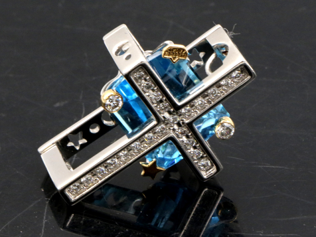 PT900 / K18YG 】 ペントップ ショウヤマガタ BT 19.09ct ダイヤ