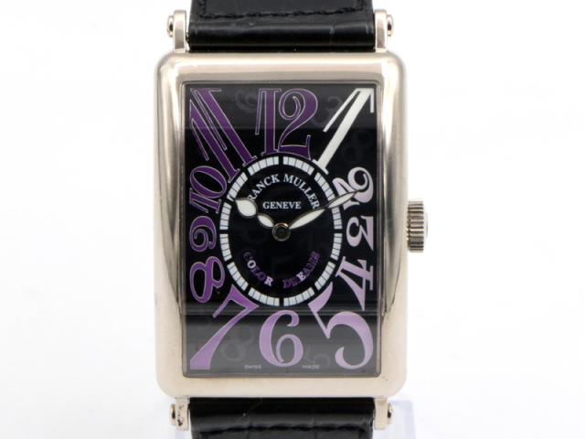 【 フランクミュラー FRANCK MULLER 】 1200SC ロングアイランド カラードリームス K18WG/革 オートマ メンズ 箱 新着 70372-1