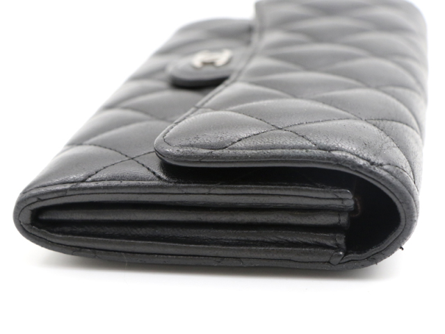 シャネル CHANEL 】 長財布 マトラッセ ココマーク ラムスキン