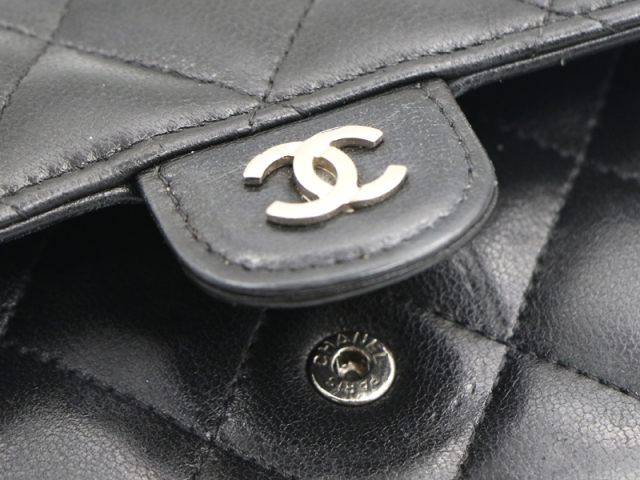 シャネル CHANEL 】 長財布 マトラッセ ココマーク ラムスキン