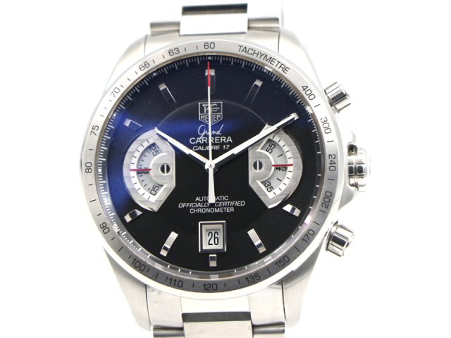 【 タグホイヤー TAGHEUER 】 CAV511A グランドカレラ 自動巻 裏スケルトン SS デイト メンズ 箱 保 新着 03022-0