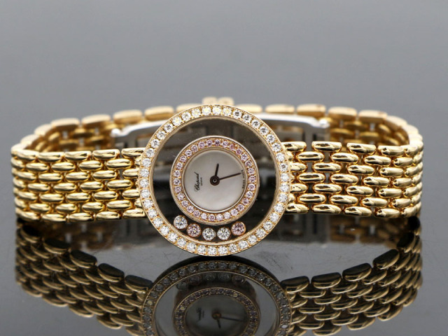 Chopard ショパール ハッピーダイヤモンド ルビー クォーツ 20
