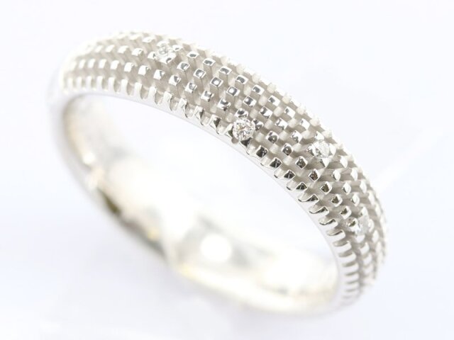 ダミアーニ DAMIANI 】 K18WG ホワイトゴールド リング 指輪 メタロ 