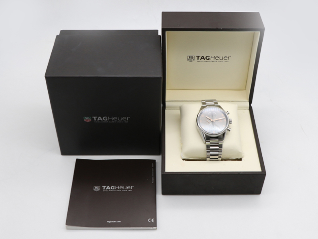 表参道店購入 TAG Heuer カレラ クロノグラフ　シースルーバック 新品)TAG HEUER タグ・ホイヤー カレラ クロノグラフ Cal.16