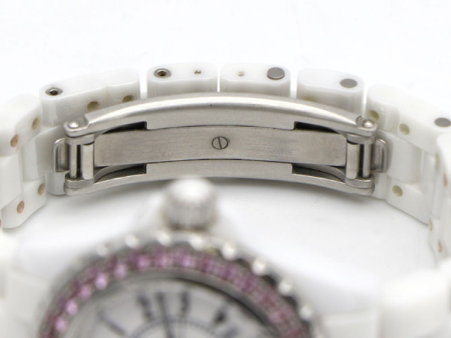 シャネル CHANEL 】腕時計 H1181 J12 ピンクサファイアベゼル