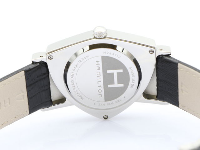 Hamilton ハミルトン　ベンチュラ　H244112 箱付き ハミルトン ベンチュラ H244112 ブラック メンズ 時計 【中古