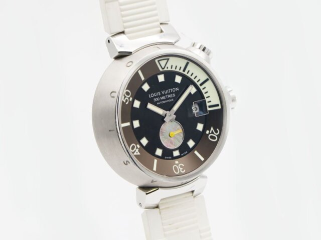 ルイヴィトン LOUIS VUITTON 】 腕時計 Q1031 タンブール ダイビング  