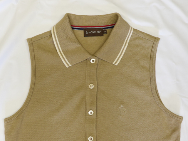 〇新着【MONCLER モンクレール】ノースリーブ ポロシャツ 