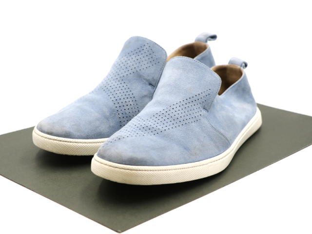 エルメス Hermes メンズ スエード スリッポンスニーカー ブルー サイズ40 メンズ 新着 0