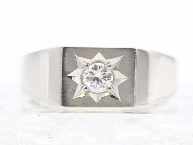 Pt900 印台 ダイヤモンドリング Pt900印台リング D0.962ct 1.12ct 39.1  