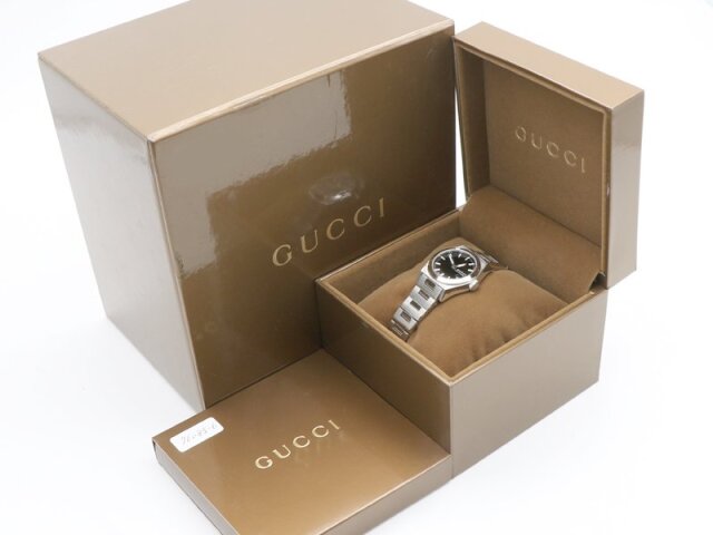 グッチ GUCCI 】 腕時計 115.5 パンテオン YA115502 SS クォーツ  