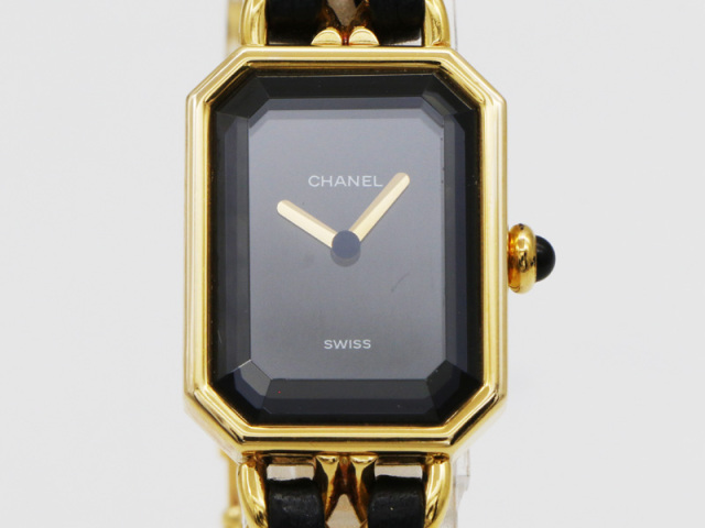【 シャネル CHANEL 】 腕時計 H0001 プルミエールM GP/革 クォーツ レディース 新着 03046-0