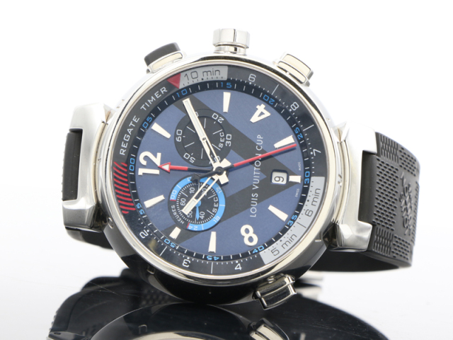ヴィトン タンブール レガッタ クロノ Q102D TJ3684 メンズ腕時計