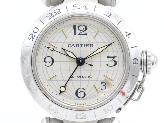 カルティエ CARTIER 】 腕時計 W31029M7 パシャC メリディアン GMT  