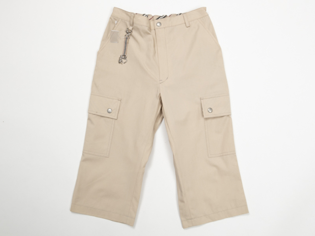 〇新着 値下げ 送料無料【BURBERRY LONDON バーバリーロンドン】ノバチェック 子供用 カーゴハーフパンツ ベージュ 綿100% サイズ130 キッズ 5933-0