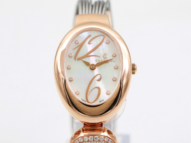 【 フィリップシャリオール PHILIPPE CHARRIOL 】 腕時計 マリーオルガ GP/SS クォーツ ラグダイヤ 箱 保 レディース □新着 70037-24