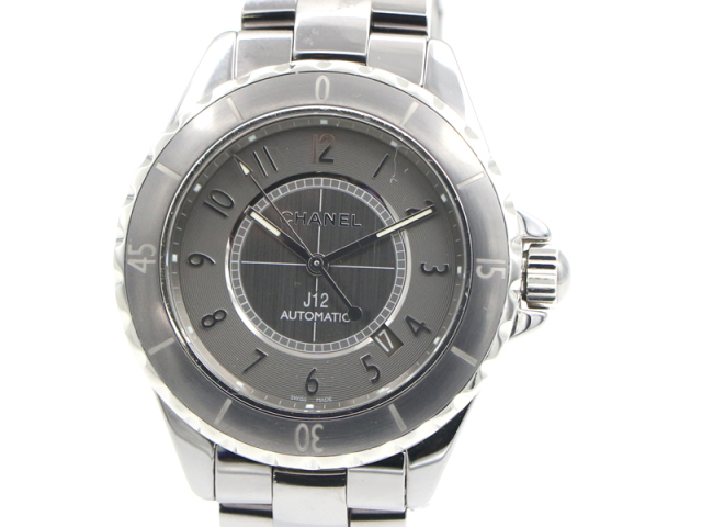 【 シャネル CHANEL 】 腕時計 H2934 J12 クロマティック セラミック/チタン 自動巻 41mm デイト メンズ 新着 70359-3