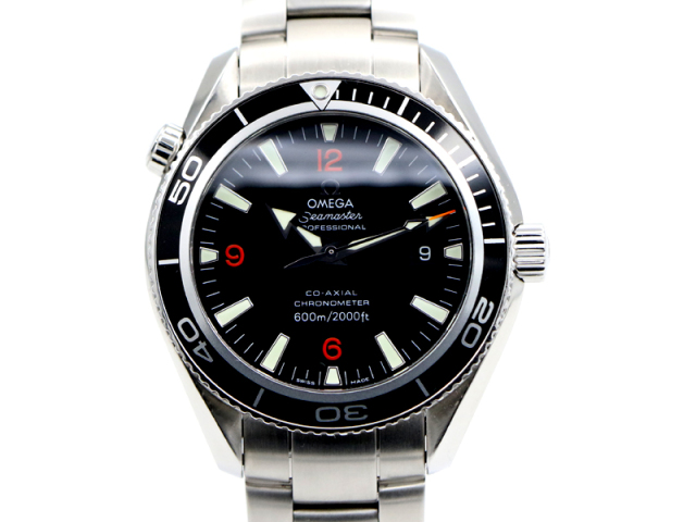 【 オメガ OMEGA 】 腕時計 22015100 シーマスター プラネットオーシャン 自動巻 デイト 箱 保 メンズ 新着 70360-7